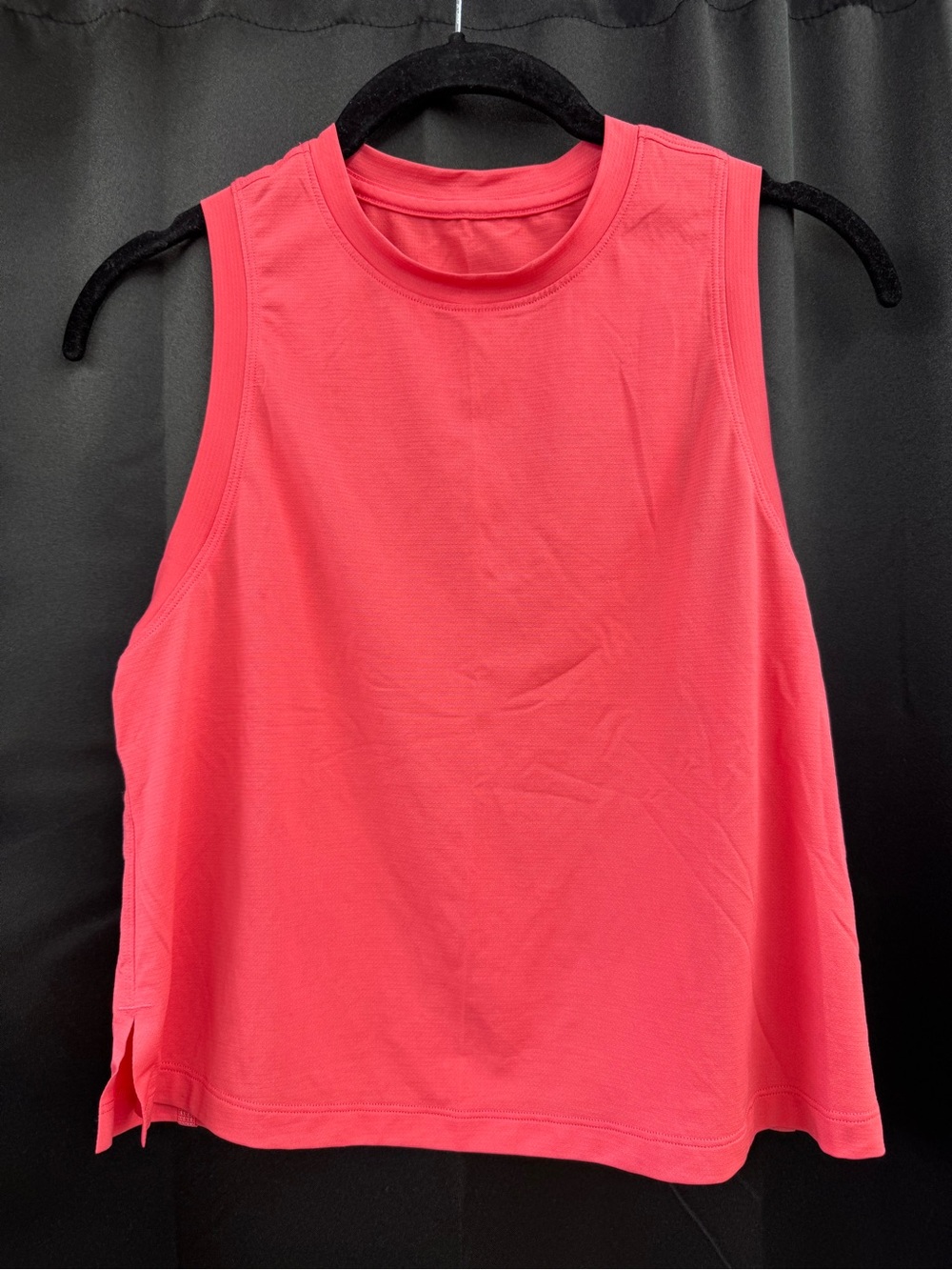 lululemon athletica Coral-Red High Neck Sleeveless Tank
